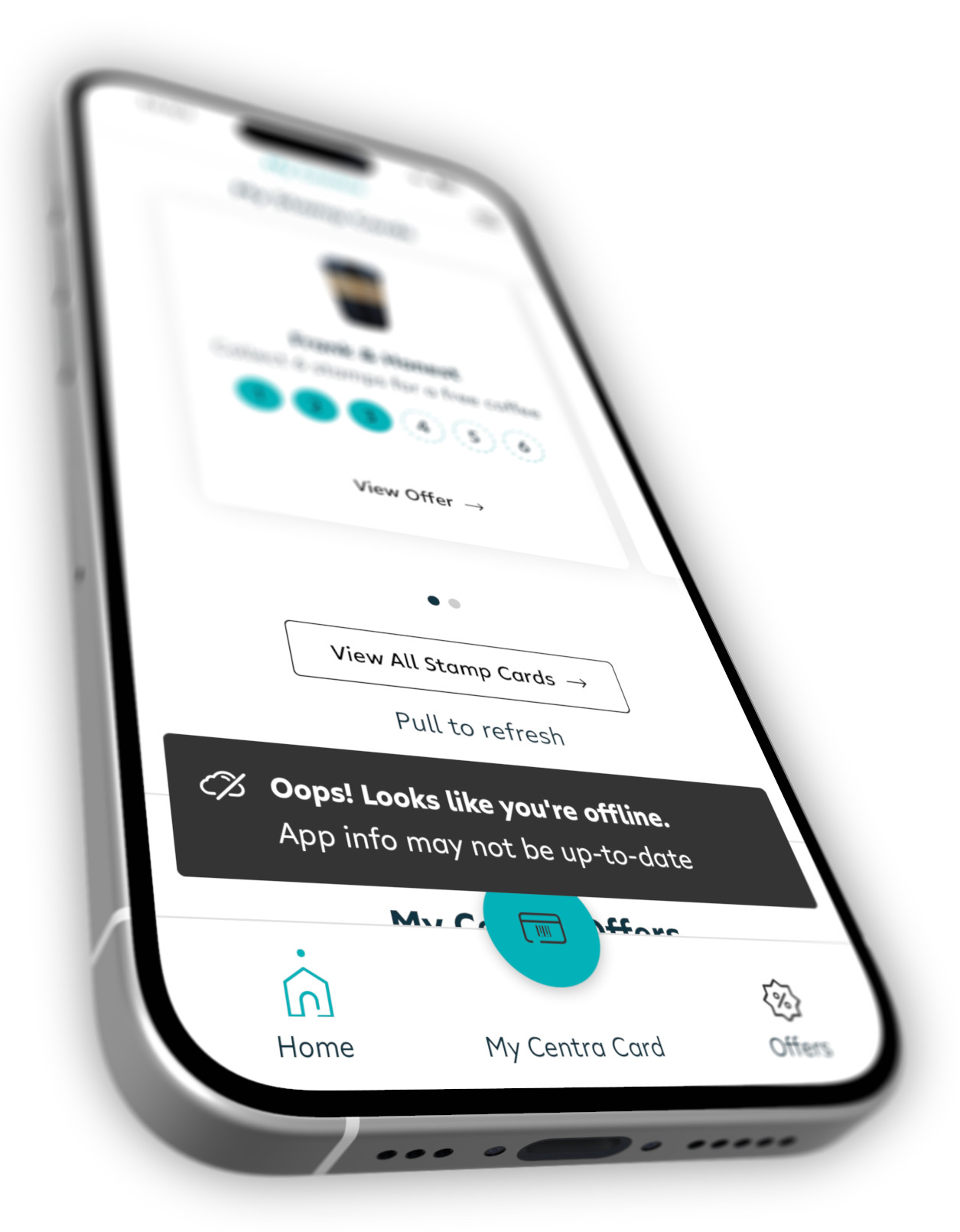 My Centra app in Offline Mode
